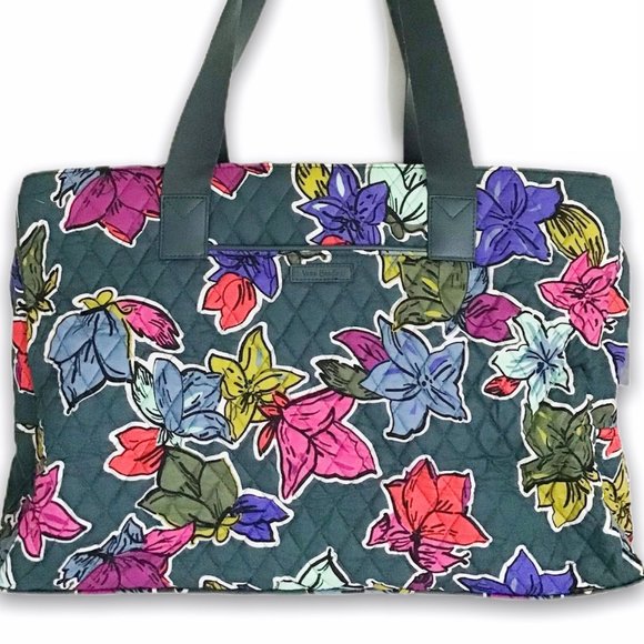 Vera Bradley Handbags - Vera Bradley Triple Compartment Floral Travel Bag